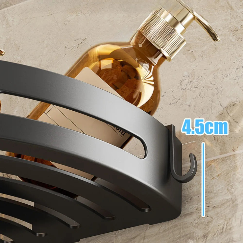 Organizador Esquinero Adhesivo para Baño sin Taladro – 1, 2 o 3 Piezas.