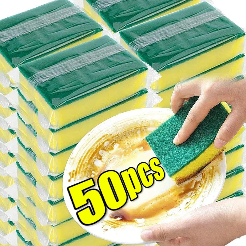 Esponjas de Limpieza Multiusos de Alta Densidad – Paquete de 10, 20, 30 o 50 Piezas