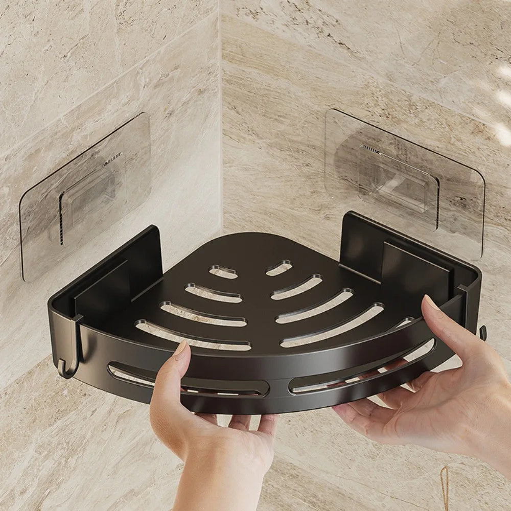 Organizador Esquinero Adhesivo para Baño sin Taladro – 1, 2 o 3 Piezas.