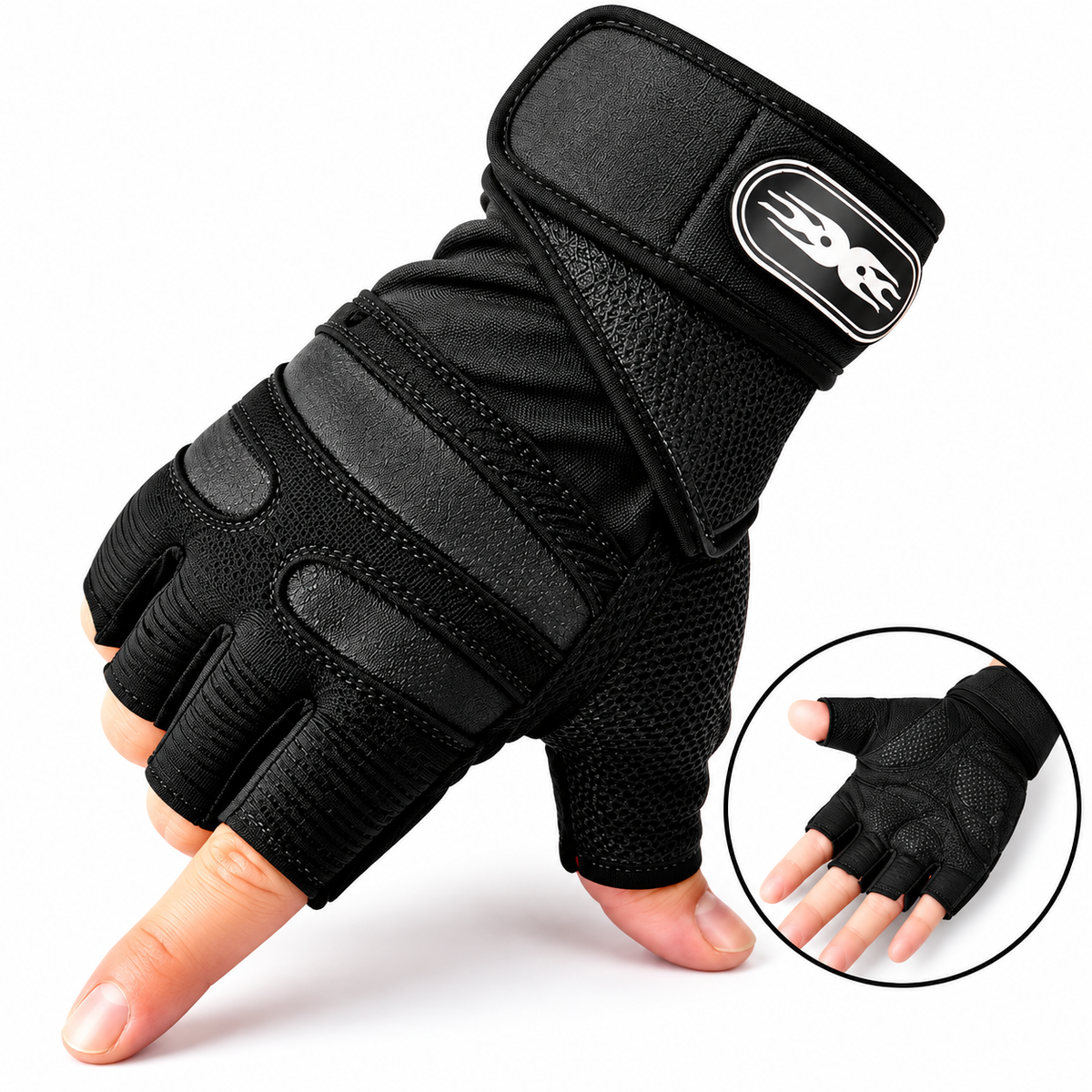 Guantes Deportivos para GYM con Muñequera de Soporte | Unisex.